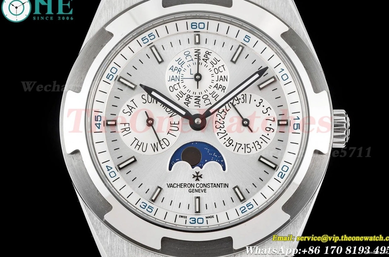 White SS Calendar SS Stk Overseas 4300V A1120 8F Perpetual 0202